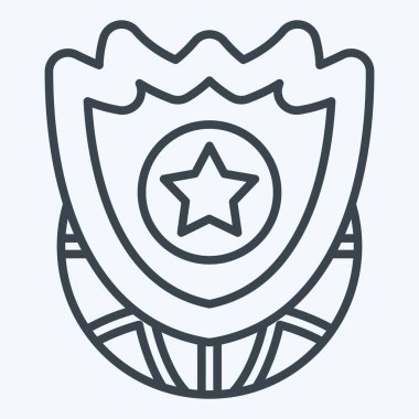 Simge Tesisatı Sistemi. Askeri sembolle ilgili. Sıra tarzı. dizayn edilebilir