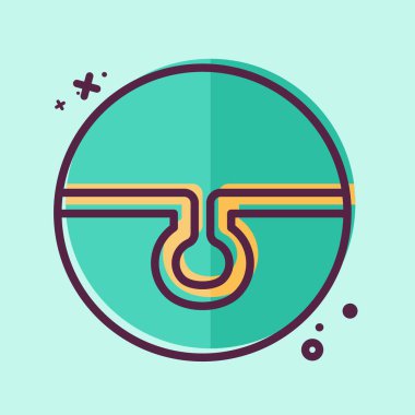 Simge Pore Temizleme. Kozmetoloji sembolüyle ilgili. MBE tarzı. dizayn edilebilir