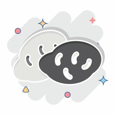 Icon Patates. Meyve ve Sebze Sembolü ile ilgili. Çizgi roman. düzenlenebilir