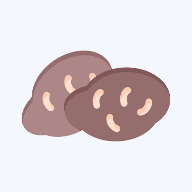 Icon Patates. Meyve ve Sebze Sembolü ile ilgili. Düz stil. düzenlenebilir