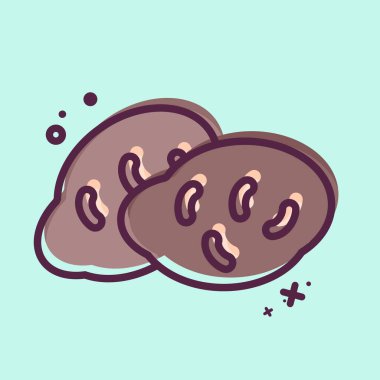 Icon Patates. Meyve ve Sebze Sembolü ile ilgili. MBE tarzı. düzenlenebilir