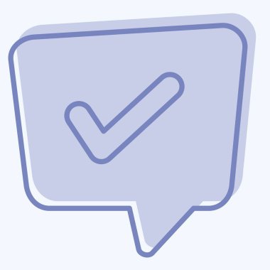 Simge Sorunu Çözme. Konuşma sembolüyle ilgili. İki ton stili. dizayn edilebilir