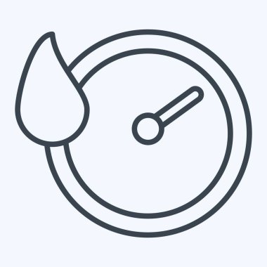 Simge Hızlı Kurutma. Yatak sembolü ile ilgili. Sıra tarzı. dizayn edilebilir