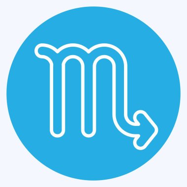 Simge Akrep. Astroloji sembolüyle ilgili. Mavi gözlü. dizayn edilebilir