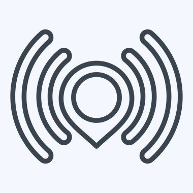 Simge Gönder Konumu. Konum sembolüyle ilgili. Sıra tarzı. dizayn edilebilir