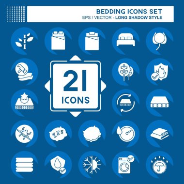 Simge Ayarlama Yatağı. Eğitim sembolüyle ilgili. Uzun gölge tarzı. dizayn edilebilir