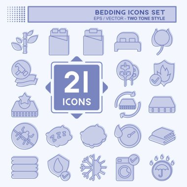 Simge Ayarlama Yatağı. Eğitim sembolüyle ilgili. İki ton stili. dizayn edilebilir