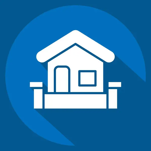 Simge Çevre Koruma. İç Güvenlik sembolüyle ilgili. uzun gölge biçimi