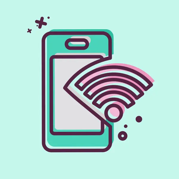 Simge Telefon. Wifi sembolüyle ilgili. MBE tarzı. dizayn edilebilir