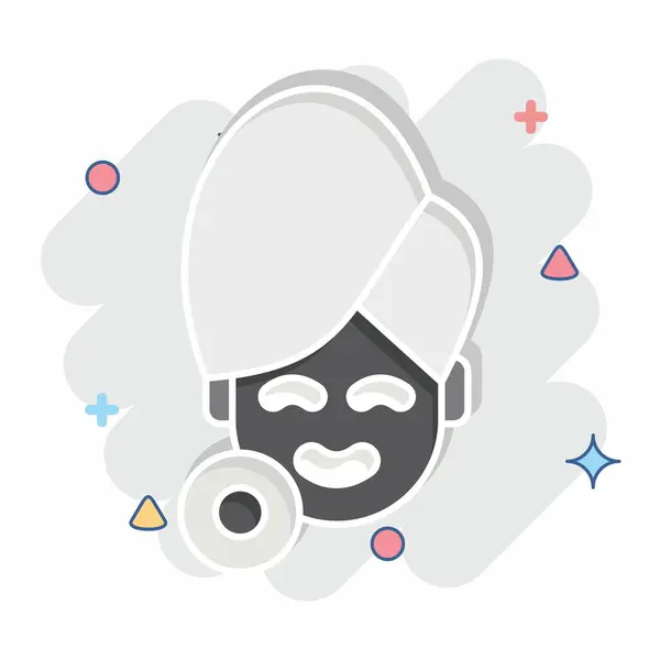 Simge Fotoğrafı Gençleştirme. Kozmetoloji sembolüyle ilgili. Çizgi roman. düzenlenebilir