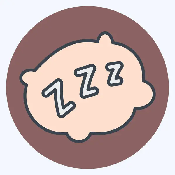 Simge Yastığı. Yatak sembolü ile ilgili. renk arkadaşı stili. dizayn edilebilir