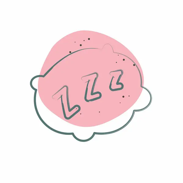 Simge Yastığı. Yatak sembolü ile ilgili. Renkli Leke Biçimi. dizayn edilebilir