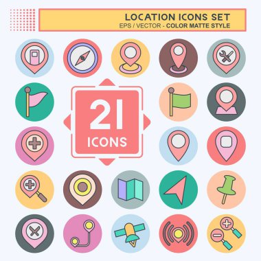 Simge Ayarlama Konumu. Tatil sembolüyle ilgili. renk arkadaşı stili. dizayn edilebilir