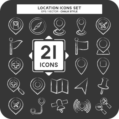 Simge Ayarlama Konumu. Tatil sembolüyle ilgili. Tebeşir stili. dizayn edilebilir