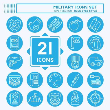 Simge Askeriyesi. Savaş sembolüyle ilgili. Mavi gözlü. dizayn edilebilir