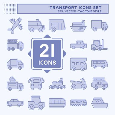 Simge Taşımacılık. Tatil sembolüyle ilgili. İki ton stili. dizayn edilebilir