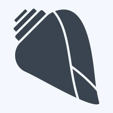 Simge Sheel. Hawaii sembolüyle ilgili. Kabartma tarzı. dizayn edilebilir