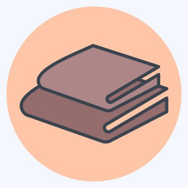 Yatak sembolü ile ilgili Simge 3. renk arkadaşı stili. dizayn edilebilir