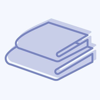 Yatak sembolü ile ilgili Simge 3. İki ton stili. dizayn edilebilir