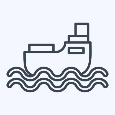 Simge gemisi. Ulaşım sembolüyle ilgili. Sıra tarzı. dizayn edilebilir