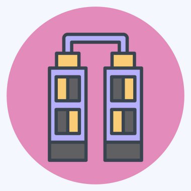 Simge gökdeleni. House sembolüyle ilgili. renk arkadaşı stili. dizayn edilebilir