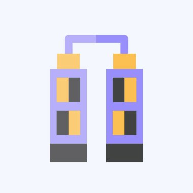 Simge gökdeleni. House sembolüyle ilgili. Düz stil. dizayn edilebilir