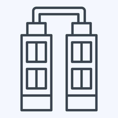 Simge gökdeleni. House sembolüyle ilgili. Sıra tarzı. dizayn edilebilir