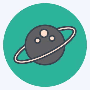 Simge Boşluğu. Astroloji sembolüyle ilgili. renk arkadaşı stili. dizayn edilebilir