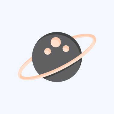 Simge Boşluğu. Astroloji sembolüyle ilgili. Düz stil. dizayn edilebilir