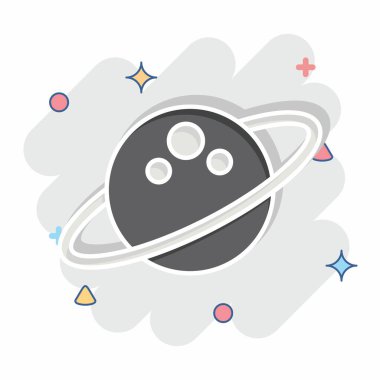 Simge Boşluğu. Astroloji sembolüyle ilgili. Çizgi roman. dizayn edilebilir