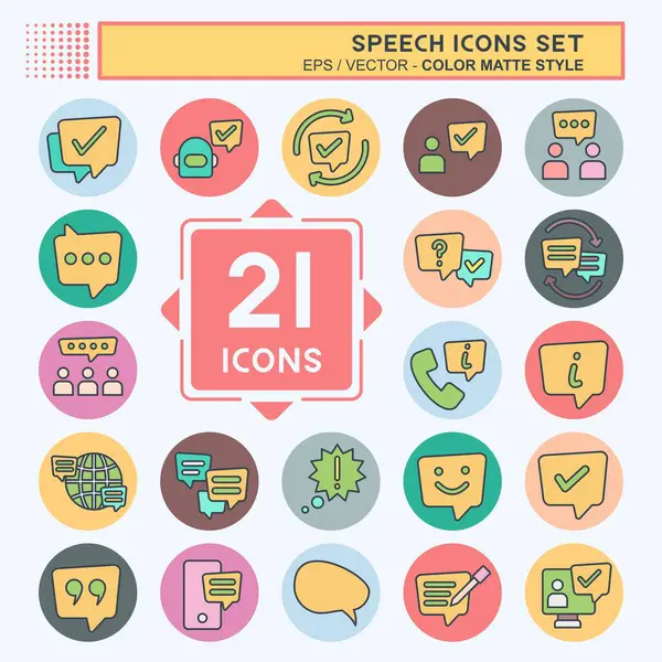 Simge Hazırlama Konuşması. Teknoloji sembolüyle ilgili. renk arkadaşı stili. dizayn edilebilir