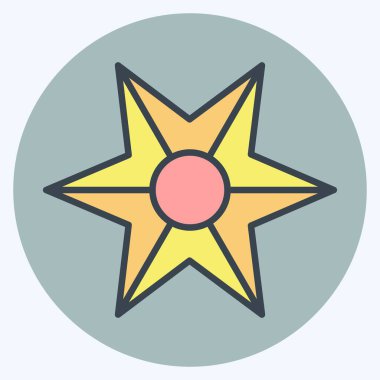 Simge Yıldız Astrolojisi. Astroloji sembolüyle ilgili. renk arkadaşı stili. dizayn edilebilir