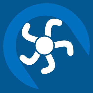 Simge Denizyıldızı. Hawaii sembolüyle ilgili. Uzun gölge tarzı. dizayn edilebilir