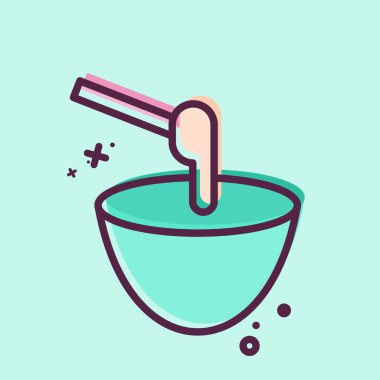 Simge Şekerleme. Kozmetoloji sembolüyle ilgili. MBE tarzı. dizayn edilebilir