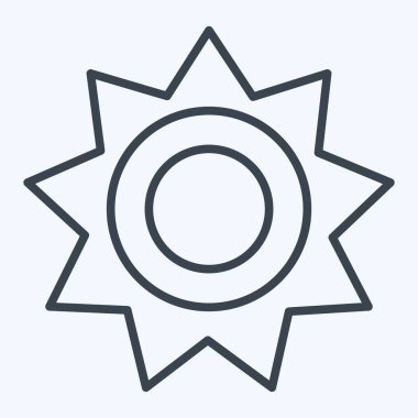 Simge Güneş Işığı. Işık sembolüyle ilgili. Sıra tarzı. dizayn edilebilir