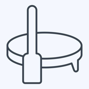 Simge sörf tahtası. Hawaii sembolüyle ilgili. Sıra tarzı. dizayn edilebilir