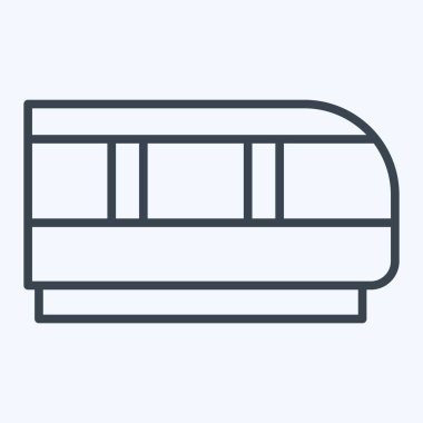 Simge Treni. Ulaşım sembolüyle ilgili. Sıra tarzı. dizayn edilebilir