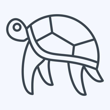 Simge Kaplumbağa. Hawaii sembolüyle ilgili. Sıra tarzı. dizayn edilebilir