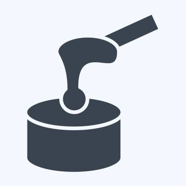 Simge cilası. Kozmetoloji sembolüyle ilgili. Kabartma tarzı. dizayn edilebilir