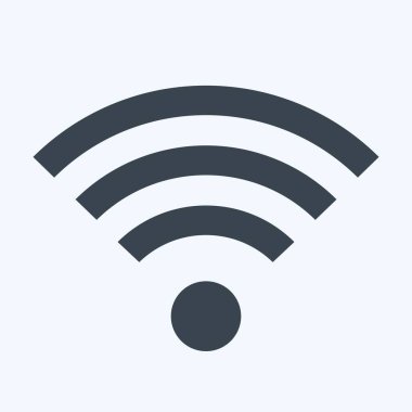 Icon Wiifi. İndirme sembolüyle ilgili. Kabartma tarzı. dizayn edilebilir