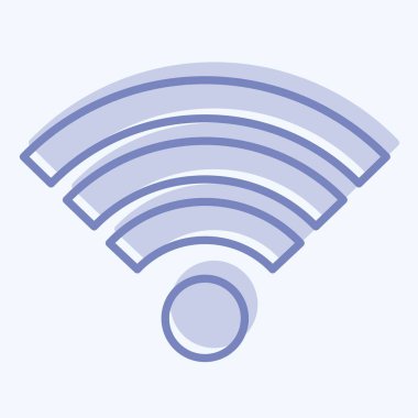 Icon Wiifi. İndirme sembolüyle ilgili. İki ton stili. dizayn edilebilir