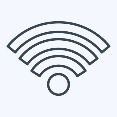 Icon Wiifi. Wifi sembolüyle ilgili. Sıra tarzı. dizayn edilebilir