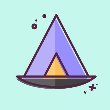 Icon Wigwam. House sembolüyle ilgili. MBE tarzı. dizayn edilebilir