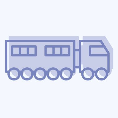 Simge sileceği. Ulaşım sembolüyle ilgili. İki ton stili. dizayn edilebilir