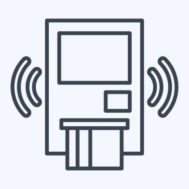 Simgesel Kablosuz Güvenlik Sistemi. İç Güvenlik sembolüyle ilgili. satır biçimi