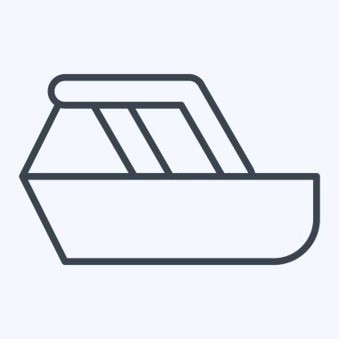 Simge Yatağı. Ulaşım sembolüyle ilgili. Sıra tarzı. dizayn edilebilir