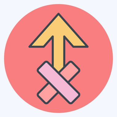 İkon Zeus. Astroloji sembolüyle ilgili. renk arkadaşı stili. dizayn edilebilir