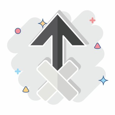 İkon Zeus. Astroloji sembolüyle ilgili. Çizgi roman. dizayn edilebilir