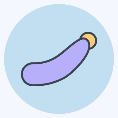 İkon kabağı. Meyve ve Sebze Sembolü ile ilgili. renk arkadaşı stili. düzenlenebilir