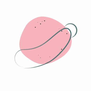 İkon kabağı. Meyve ve Sebze Sembolü ile ilgili. Renkli Leke Biçimi. düzenlenebilir